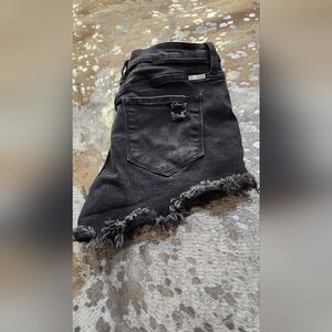 KanCan Black Denim Shorts